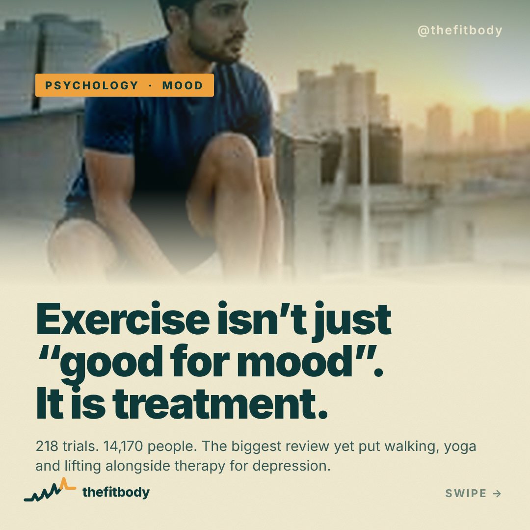 Exercise Isn’t Just “Good for Mood”: What 218 Trials Say About Depression psy exercise depression 1